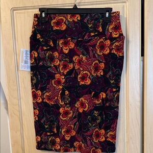 LuLaRoe Vibrant Floral Pencil Skirt